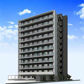 ラフィスタ川崎Ⅱ外観パース