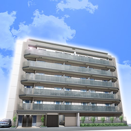ラフィスタ川崎Ⅲ外観パース